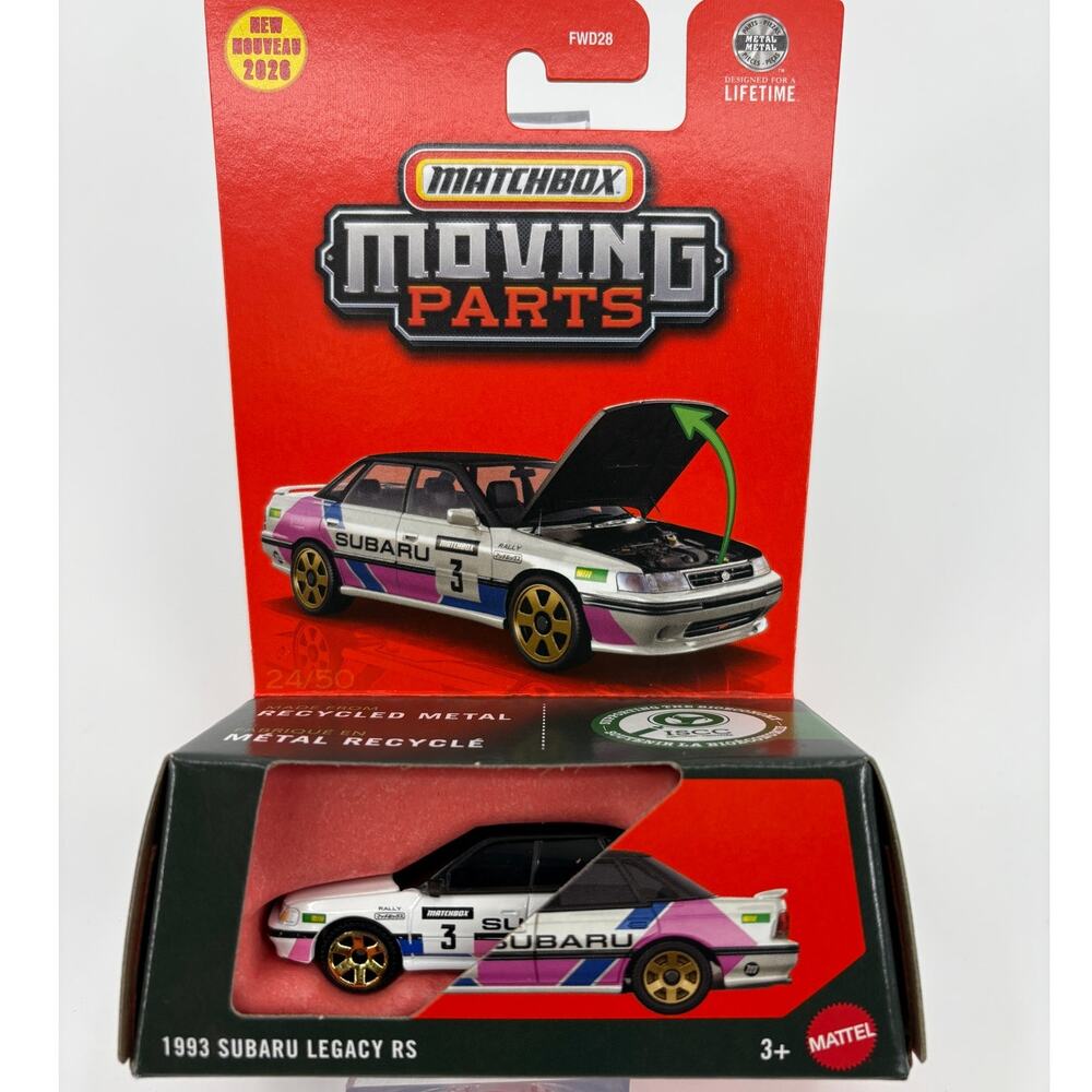 Matchbox Moving Parts 1993 Subaru Legacy RS